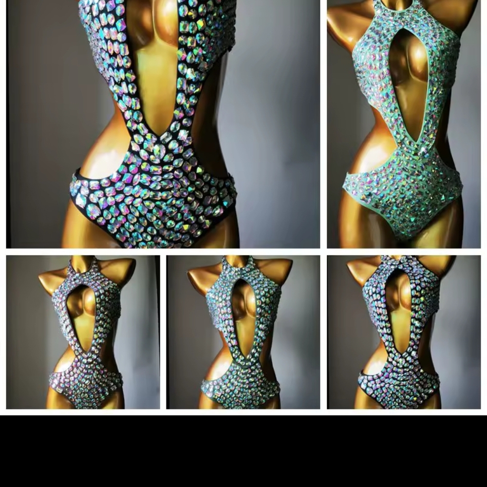 Iridescent Cutout One-Piece Swimsuit